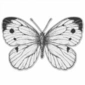 Schmetterling Aufkleber (Vorderseite)
