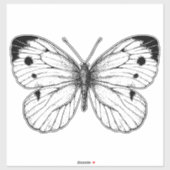 Schmetterling Aufkleber (Blatt)