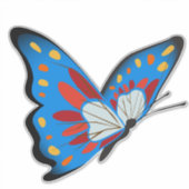 Schmetterling Aufkleber (Vorderseite)