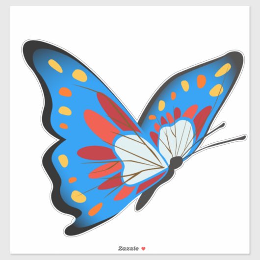 Schmetterling Aufkleber (Blatt)