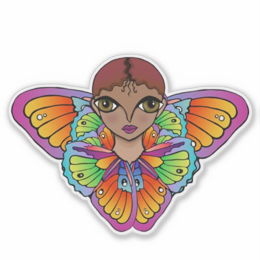 Schmetterling Aufkleber (Vorderseite)