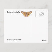 Schmetterling aus dem Auge ~ Postkarte (Rückseite)