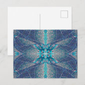 Schmetterling aus dem Blau Postkarte (Vorne/Hinten)