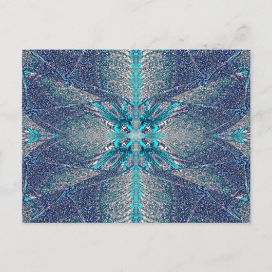 Schmetterling aus dem Blau Postkarte (Vorderseite)