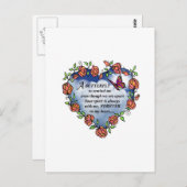 Schmetterling aus dem Himmel Postkarte (Vorne/Hinten)