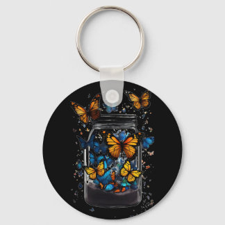 Schmetterling aus der Flasche Schlüsselanhänger