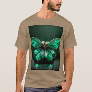 Schmetterling aus Edelsteinen und Kristallen Smara T-Shirt
