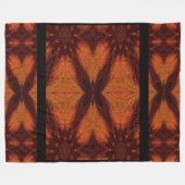 Schmetterling aus Gold 1 Fleecedecke (Vorderseite (Horizontal))