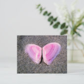 Schmetterling aus Muscheln Postkarte (Stehend Vorderseite)