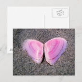 Schmetterling aus Muscheln Postkarte (Vorne/Hinten)
