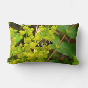 Schmetterling aus Redwood und Wildblumen der Orego Lendenkissen