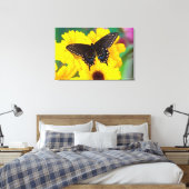 Schmetterling aus schwarzem Frack Leinwanddruck (Insitu (Schlafzimmer))