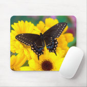 Schmetterling aus schwarzem Frack Mousepad (Mit Mouse)