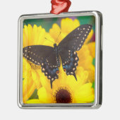 Schmetterling aus schwarzem Frack Ornament Aus Metall (Links)