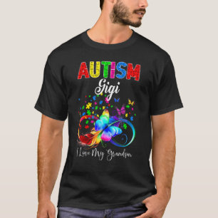 Schmetterling Autismus Gigi Ich liebe meinen Enkel T-Shirt