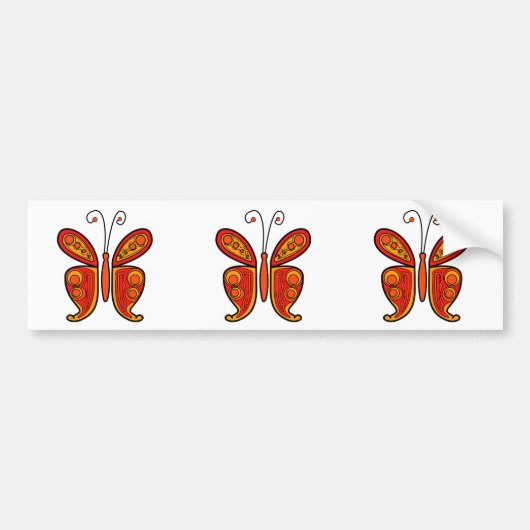 Schmetterling Autoaufkleber (Vorne)