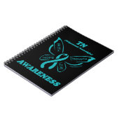Schmetterling/Awareness..TN Notebook Notizblock (Linke Seite)