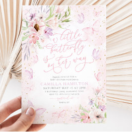 Schmetterling Baby Dusche Rosa Schmetterling Einladung