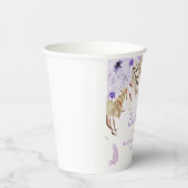 Schmetterling-Baby-Party mit Blumenmuster Pappbecher (Rechts)