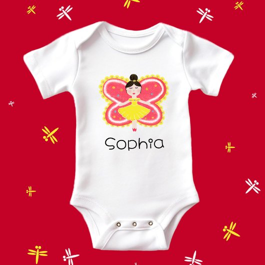 Schmetterling Baby Strampler