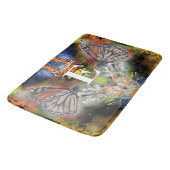 Schmetterling Badematte (Schrägansicht)