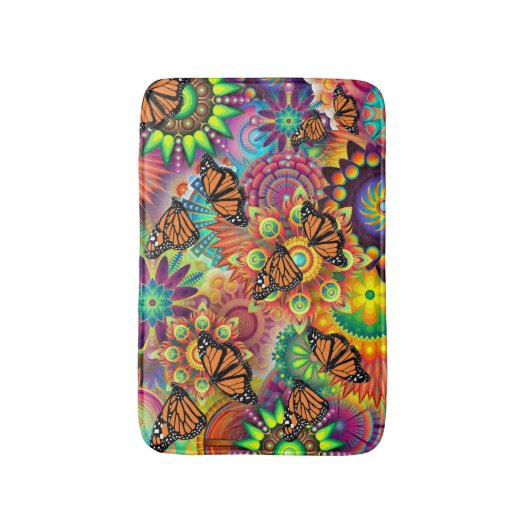 Schmetterling Badematte (Vorderseite Vertikal)
