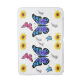 Schmetterling Badezimmer Badematte (Vorderseite Vertikal)