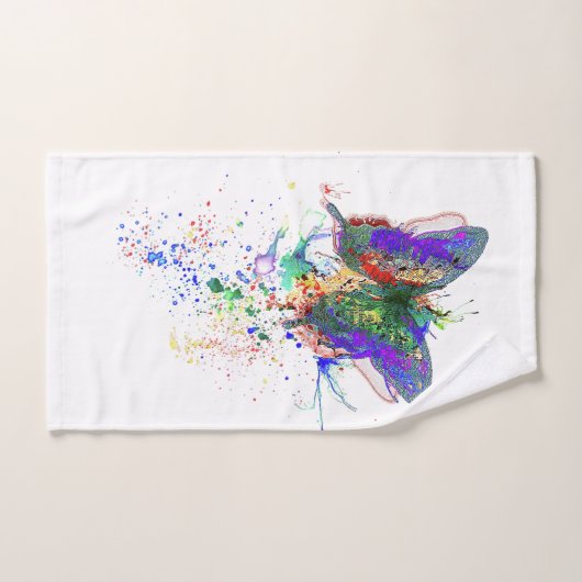 Schmetterling Badhandtuch Set (Handtuch)