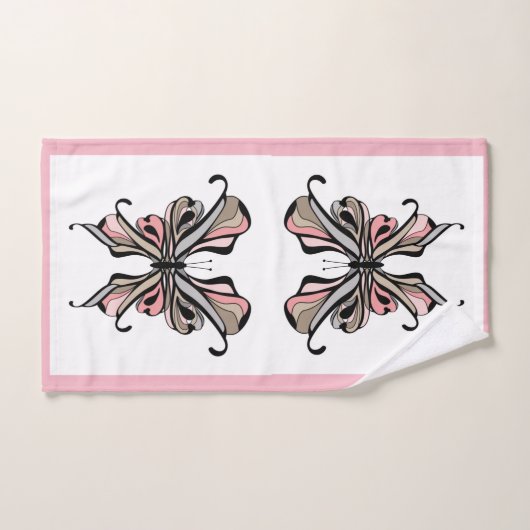 Schmetterling Badhandtuch Set (Handtuch)
