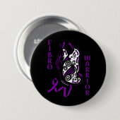 Schmetterling/Band...Fibro Button (Vorne & Hinten)