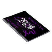 Schmetterling/Band...Fibro Notizblock (Rechte Seite)