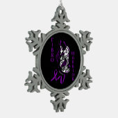 Schmetterling/Band...Fibro Schneeflocken Zinn-Ornament (Links)