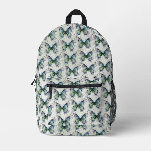Schmetterling Bedruckter Rucksack (Vorderseite)