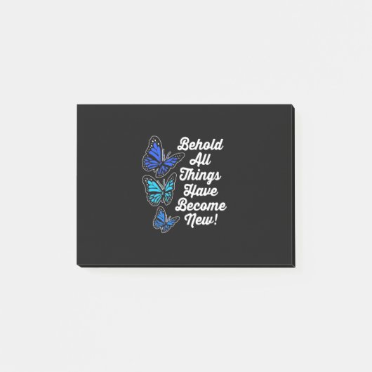 Schmetterling Behold Post-it Klebezettel (Vorderseite)