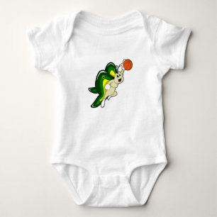 Schmetterling beim Basketball-Sport Baby Strampler