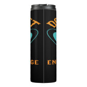 Schmetterling betont positiven Einfluss auf die En Thermosbecher (Rückseite)