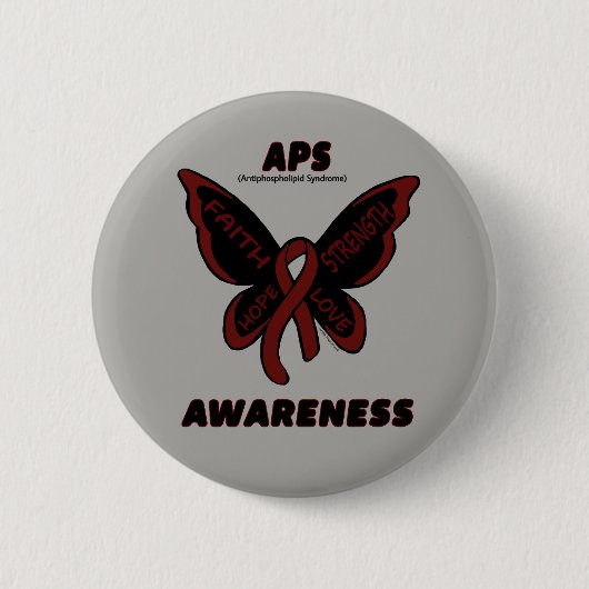 Schmetterling/Bewusstsein...APS Button (Vorderseite)