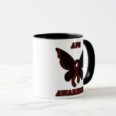 Schmetterling/Bewusstsein...APS Tasse (VorderseiteRechts)