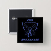 Schmetterling/Bewusstsein...CVS Button (Vorne & Hinten)