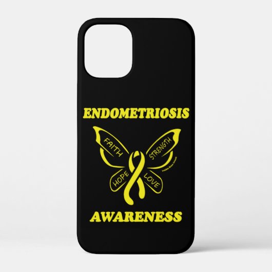Schmetterling/Bewusstsein...Endometriose Case-Mate iPhone Hülle (Rückseite)