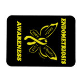 Schmetterling/Bewusstsein...Endometriose Magnet (Horizontal)