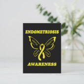 Schmetterling/Bewusstsein...Endometriose Postkarte (Stehend Vorderseite)