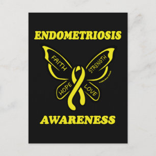 Schmetterling/Bewusstsein...Endometriose Postkarte