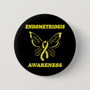 Schmetterling/Bewusstsein...Endometriose-Taste Button