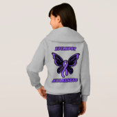 Schmetterling/Bewusstsein...Epilepsie Hoodie (Schwarz voll)