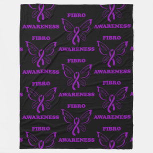 Schmetterling/Bewusstsein... Fibro Fleece Blanket