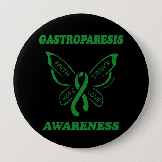 Schmetterling/Bewusstsein...Gastroparese Button (Vorderseite)