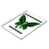 Schmetterling/Bewusstsein...Gastroparese Notizblock (Linke Seite)