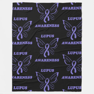 Schmetterling/Bewusstsein...Lupus Fleece Blanket