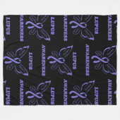 Schmetterling/Bewusstsein...Lupus Fleece Blanket (Vorderseite (Horizontal))